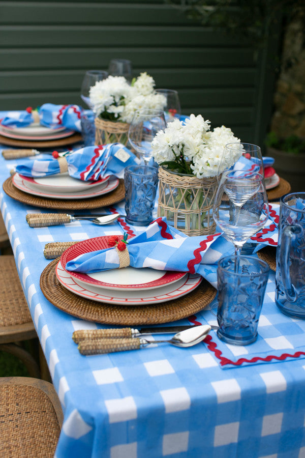 Alice Blue Rectangular Tablecloth
