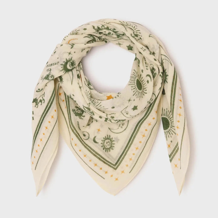 100% Wool Scarf Madeleine Ecru-scarf-LNH Edit