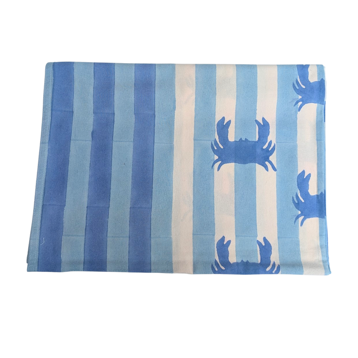 Blue crab Rectangle Tablecloth-Tablecloths-LNH Edit