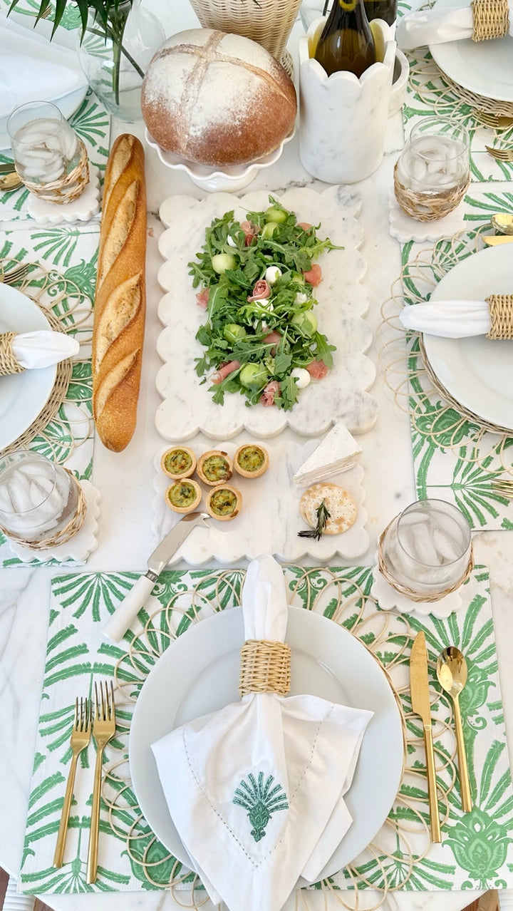 Deco Palm Reversible Placemat, sold individually-placemat-LNH Edit