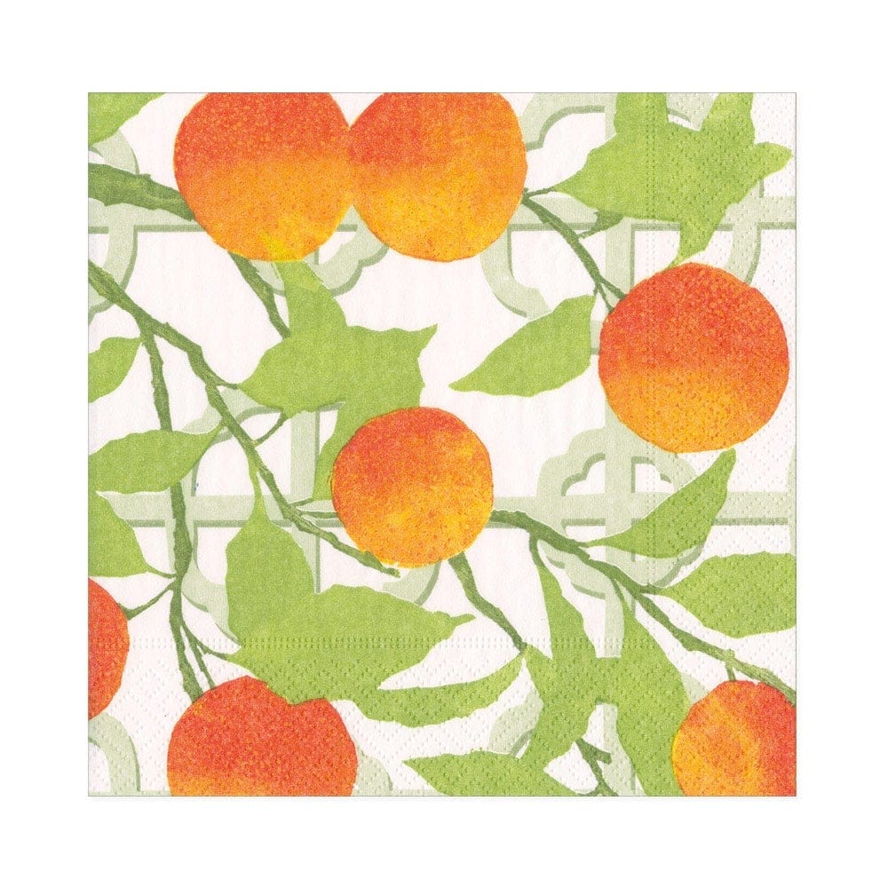 Orange Grove Paper Luncheon Napkins-Paper Napkins-LNH Edit