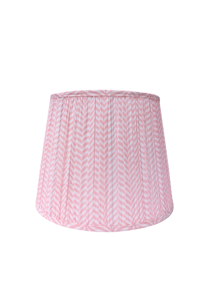 Khoti Pink Empire Pleated Lampshade-Lampshades-LNH Edit