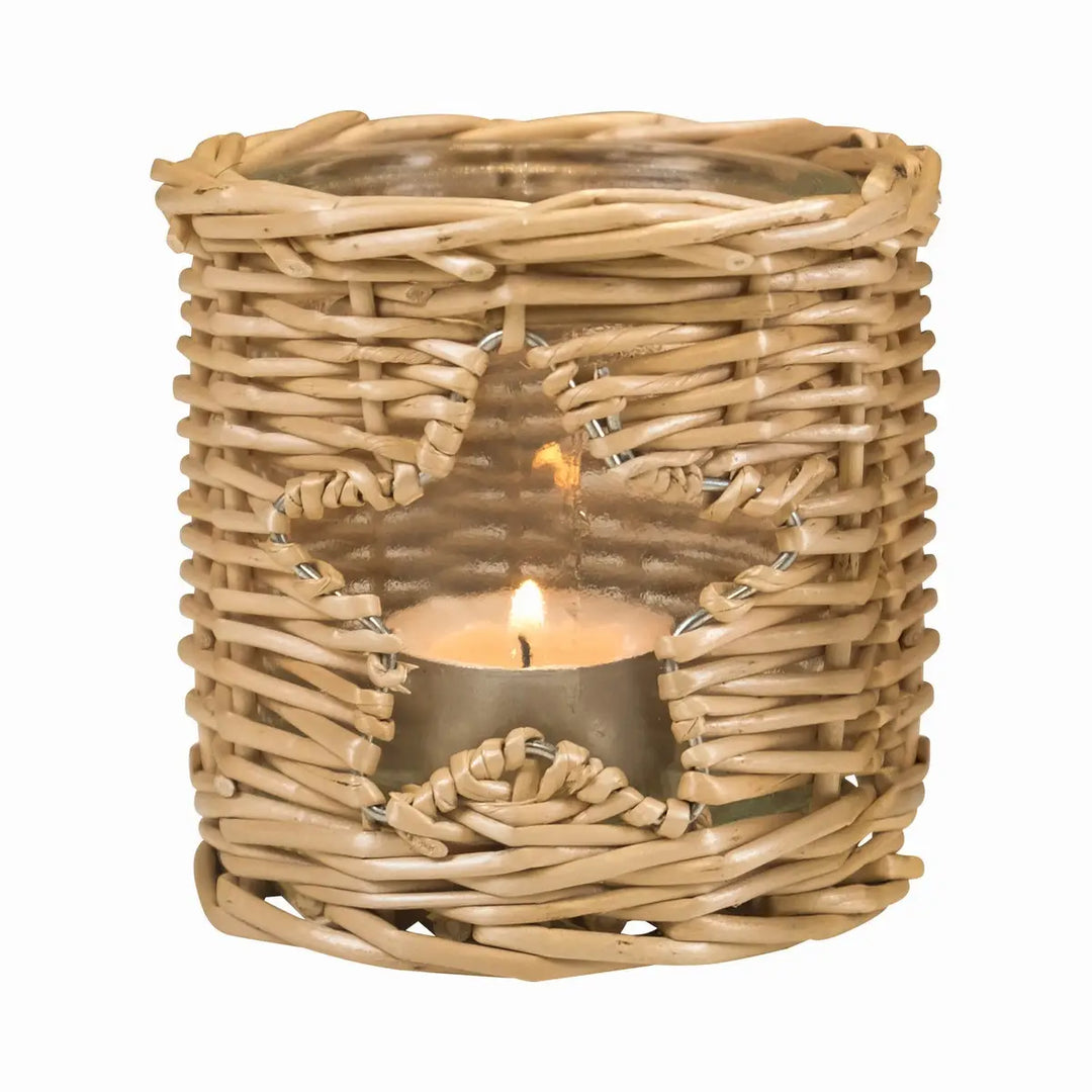 Rattan Lantern Star 9cm