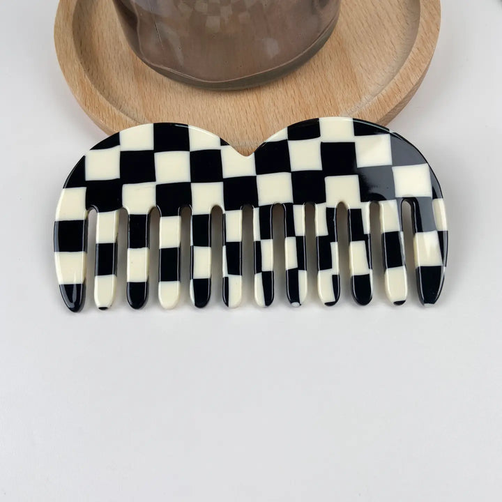 Black & White M Shaped Comb-hair accessories-LNH Edit