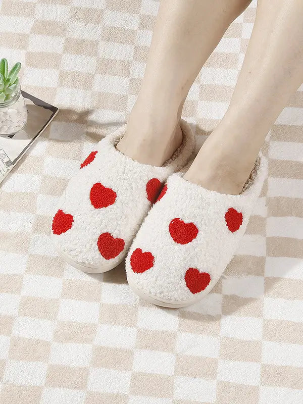 Mini Hearts Fluffy Slipper