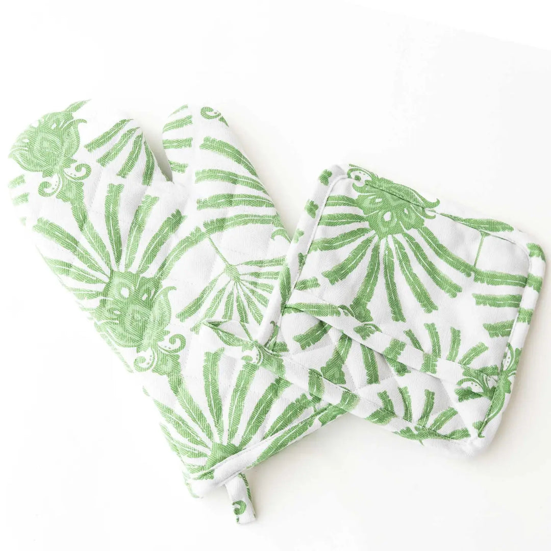 Deco Palm Oven Mitt Set-Paper Napkins-LNH Edit