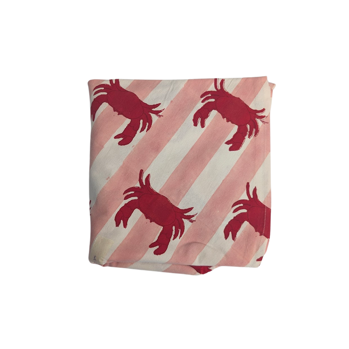 Red Crab Round Tablecloth