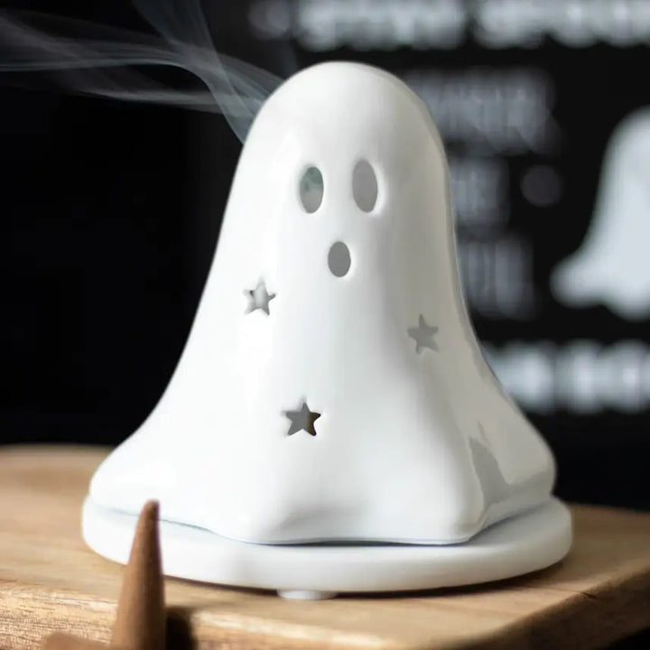 Ghost Halloween Cone incence holder-Seasonal Decorations-LNH Edit