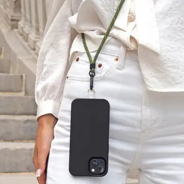 Green Phone Cord with Universal Strap – Fits All Cases--LNH Edit