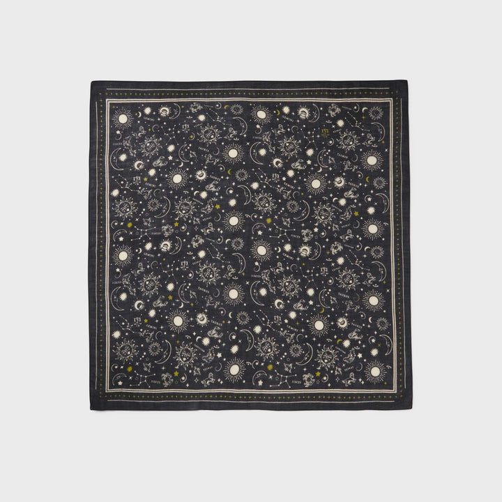 100% Wool Scarf Madeleine Black-scarf-LNH Edit