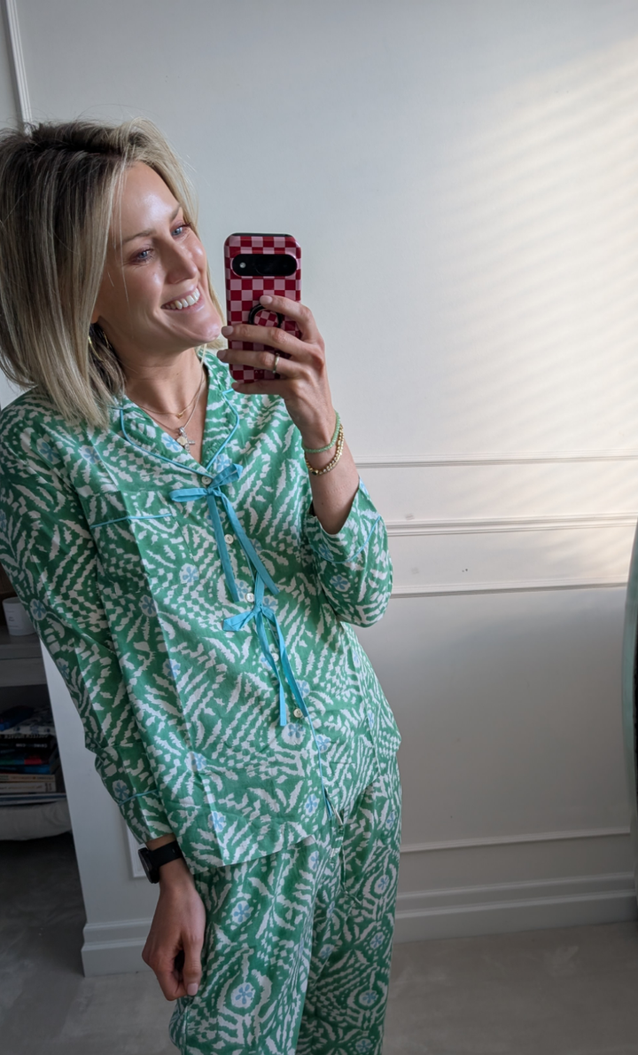 Maisie bow Pyjama Set-Pyjamas-LNH Edit