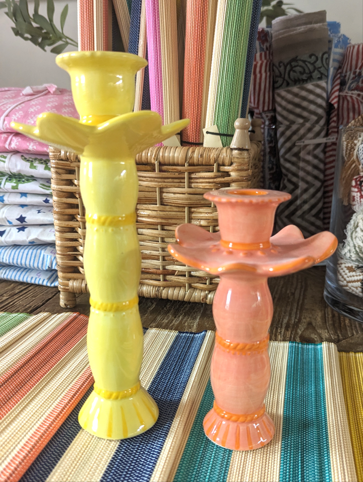 Candle Holder Posey Yellow-Candle Holders-LNH Edit