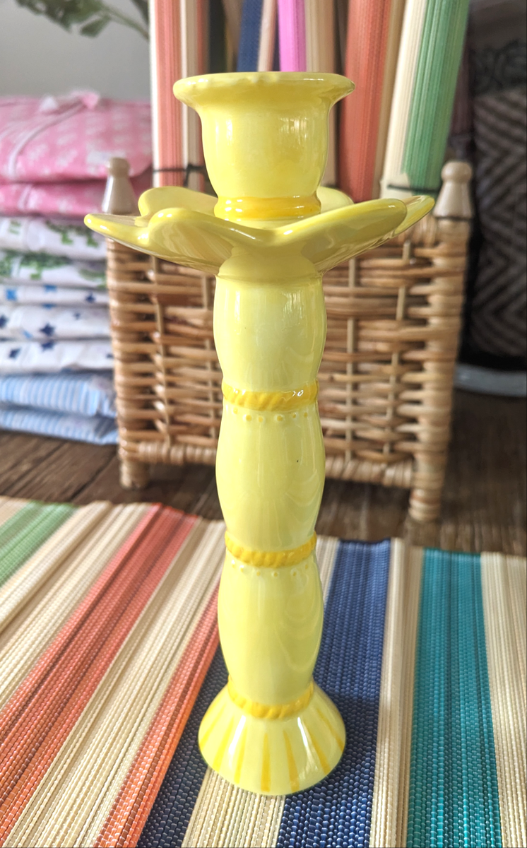 Candle Holder Posey Yellow