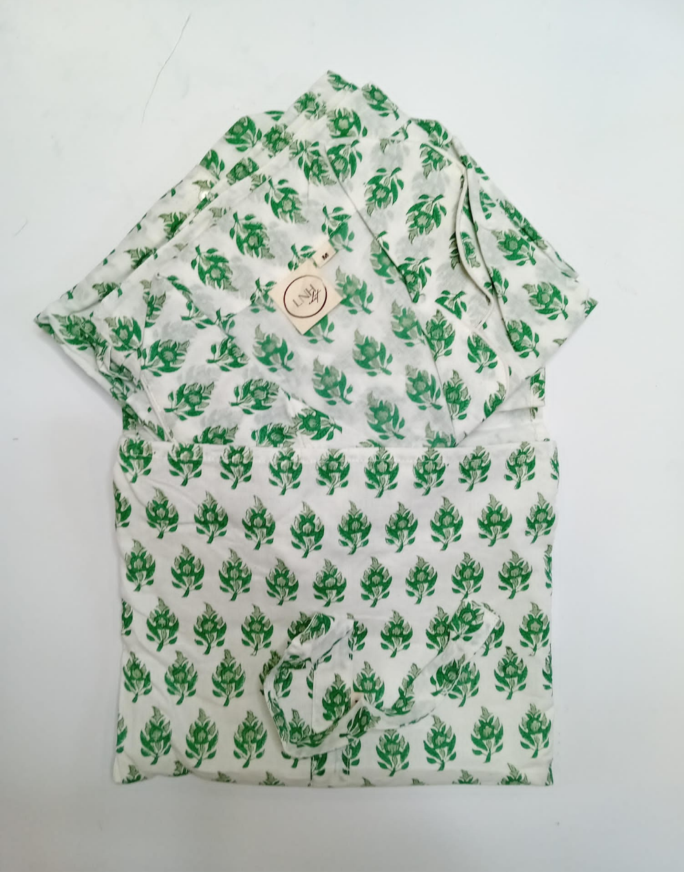 Hadley Green Print Pyjama Set-Pyjamas-LNH Edit