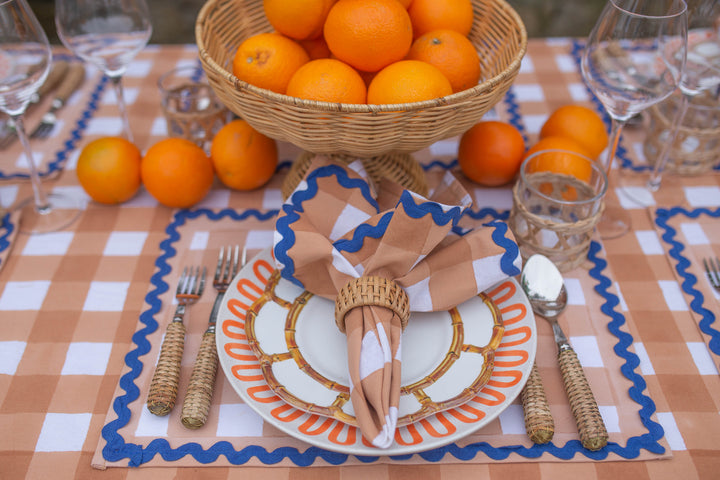 Alice Burnt Orange Rectangular Tablecloth