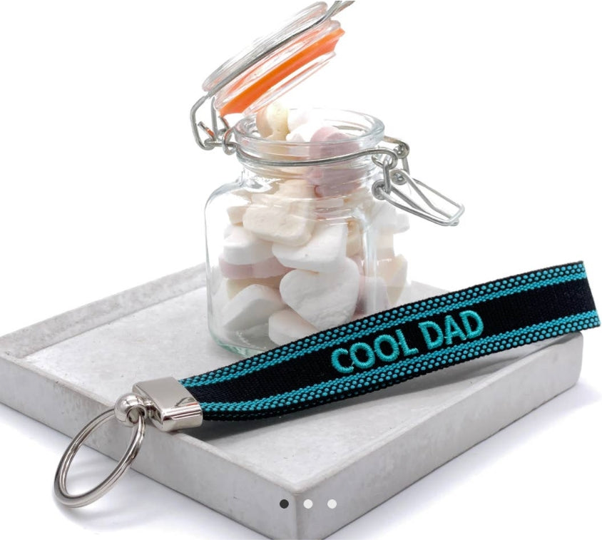 Cool Dad Woven Keyring Blue / Black-Keyrings-LNH Edit