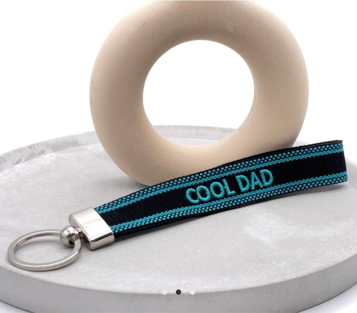Cool Dad Woven Keyring Blue / Black-Keyrings-LNH Edit