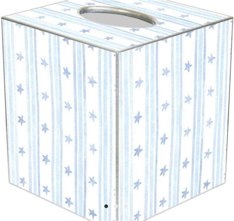 Blue Stars Tissue Box Cover