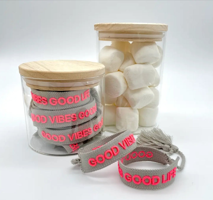Good Vibes, Good Life  Woven Bracelet-Bracelets-LNH Edit