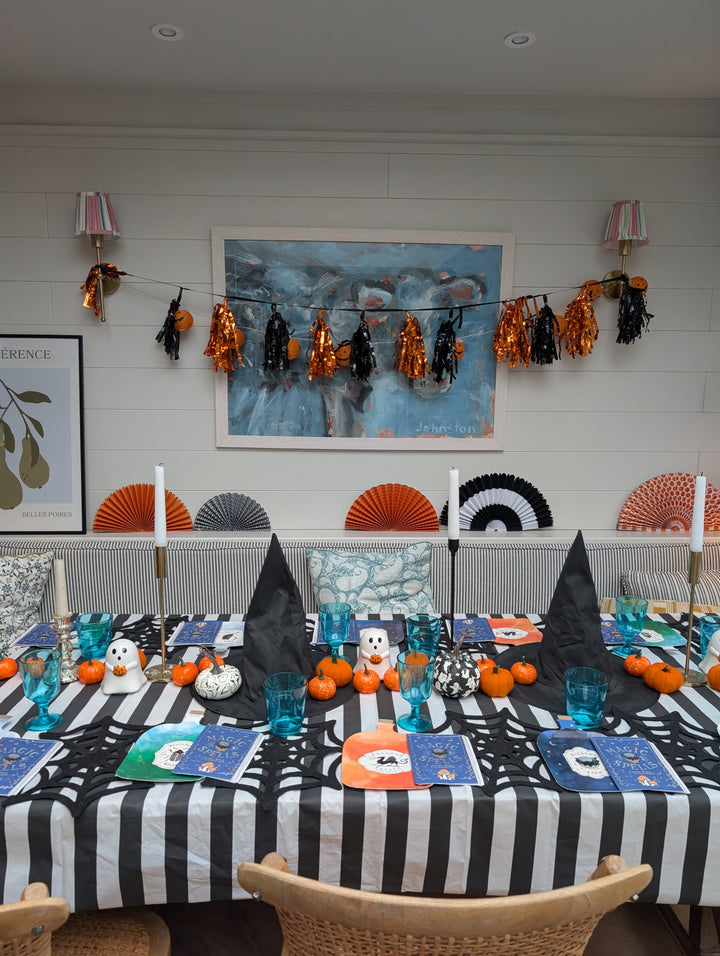 Black Striped Paper Tablecloth-Paper tablecloth-LNH Edit