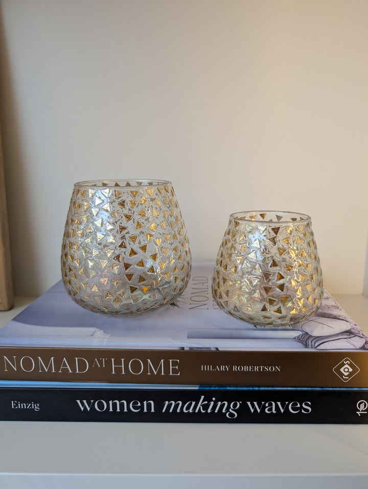 Hurricane with triangle detail medium-Candle Holders-LNH Edit