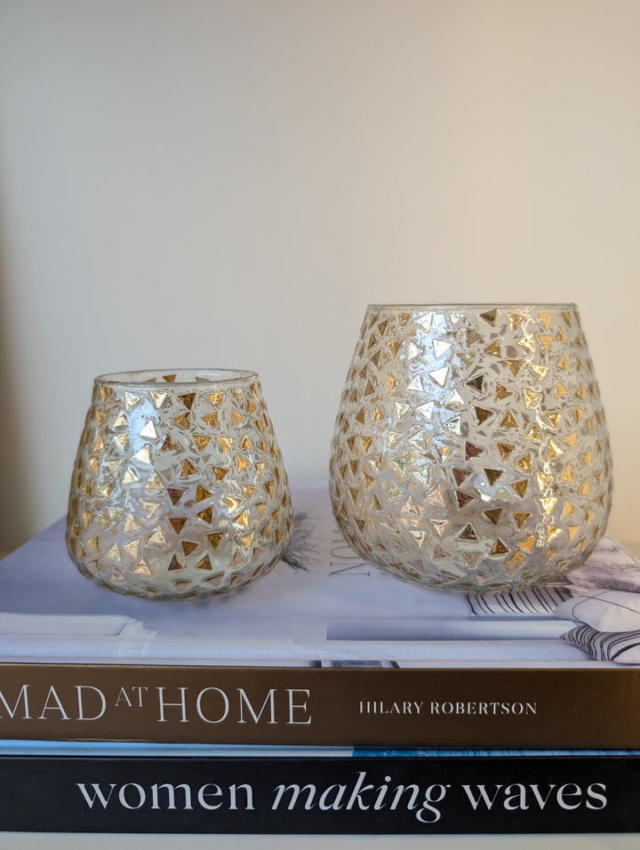 Hurricane with triangle detail medium-Candle Holders-LNH Edit