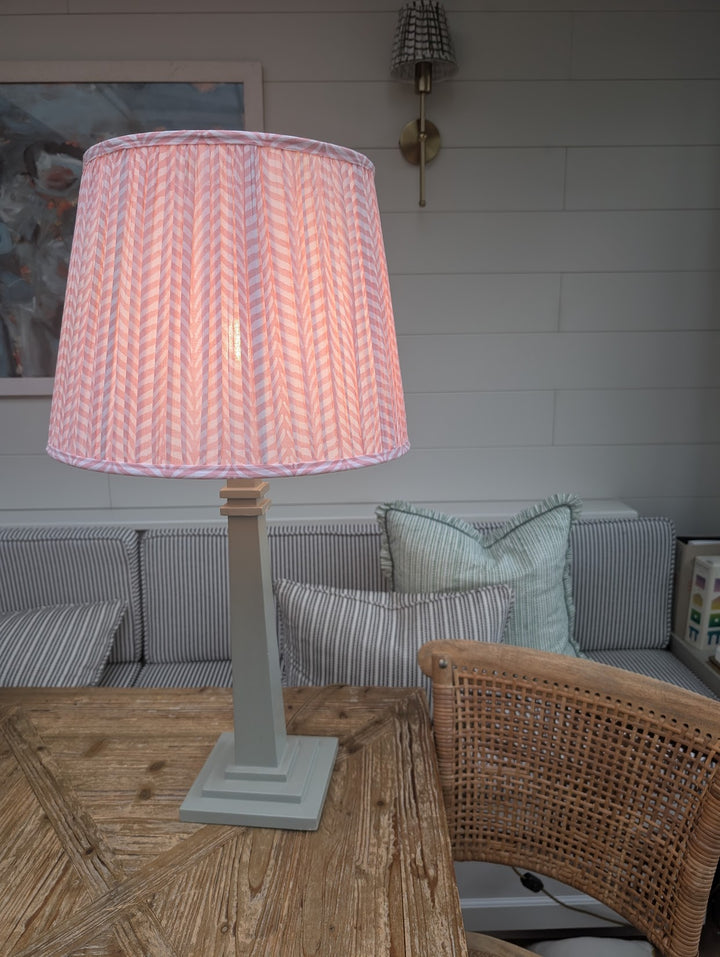 Khoti Pink Empire Pleated Lampshade-Lampshades-LNH Edit