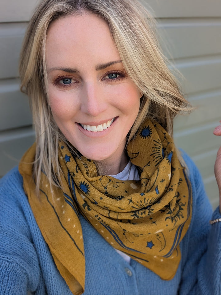 100% Wool Scarf Madeleine Olive-scarf-LNH Edit