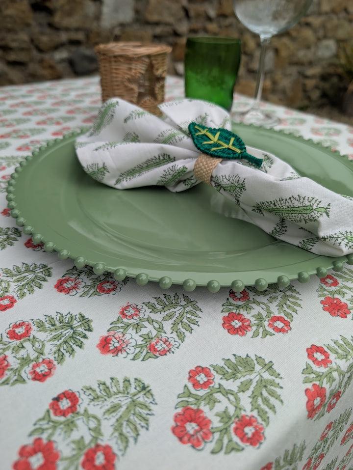 Green beaded Charger, sold Individually