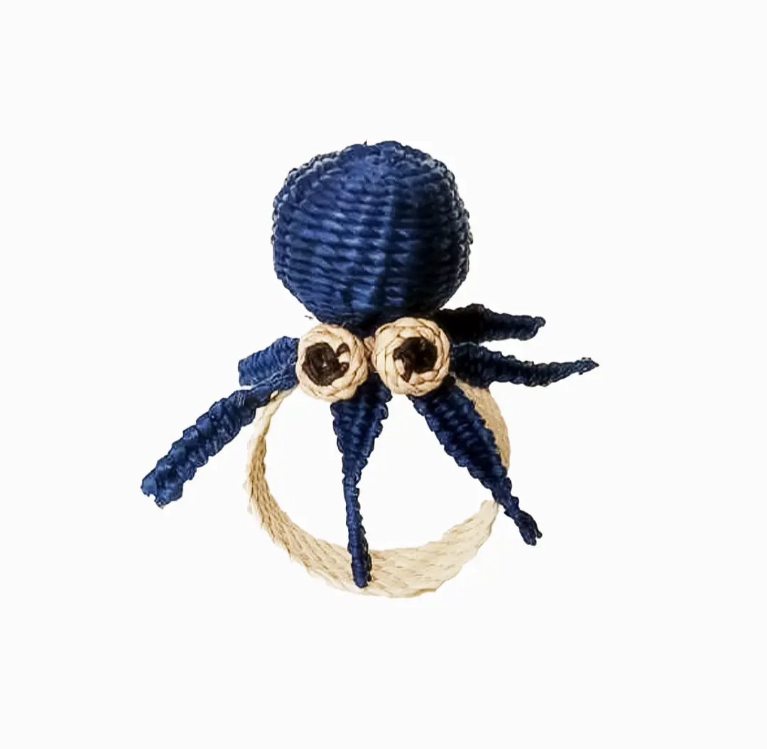 Blue Octopus Napkin Rings Sold individually