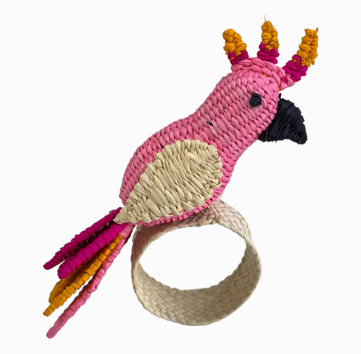 Cockatoo Napkin Ring, Sold Individually