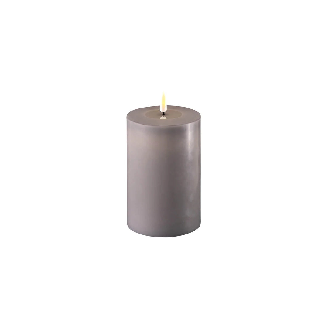 Grey LED Candle 10 x 15 cm, Sold Individually-LED Candles-LNH Edit