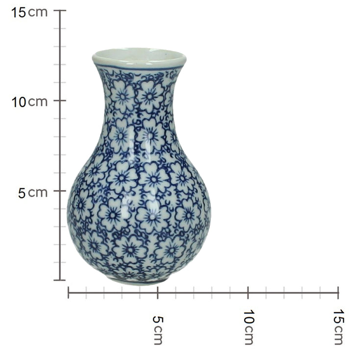 Chinoiserie Bud Vase Blue 1