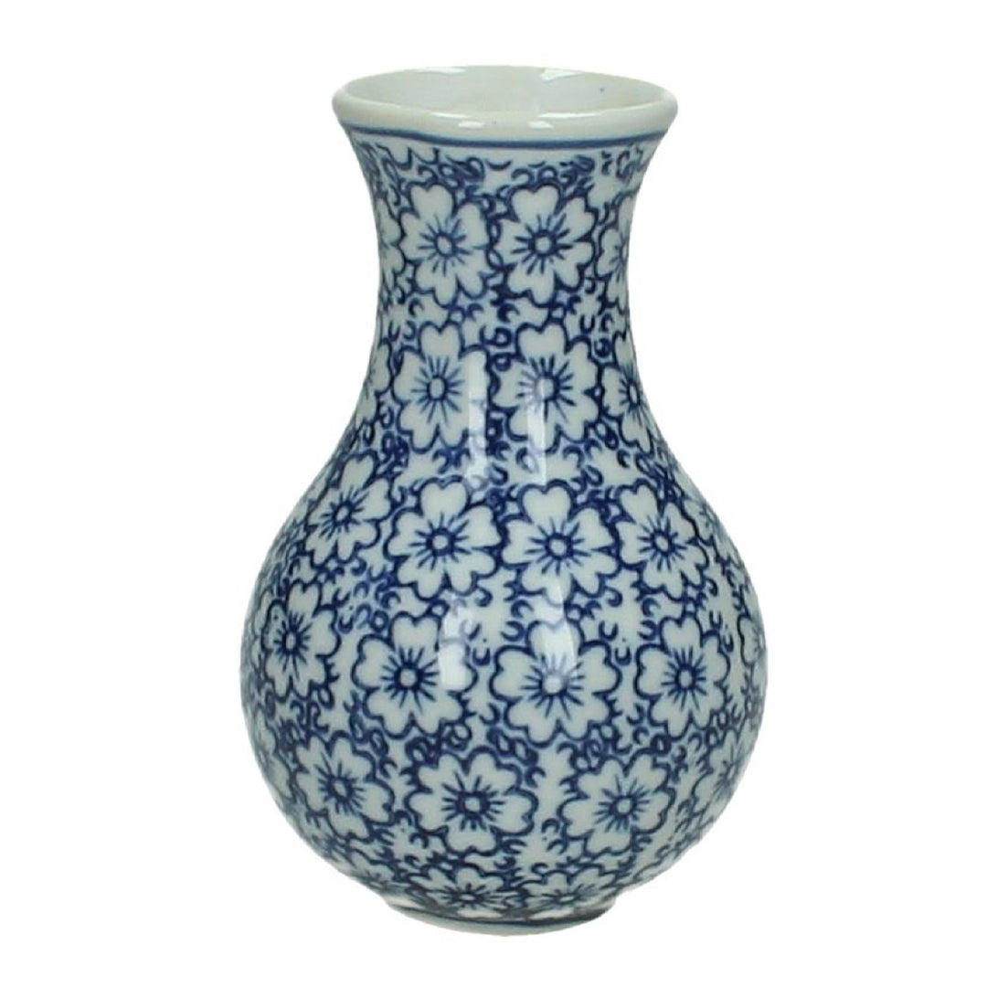 Chinoiserie Bud Vase Blue 1