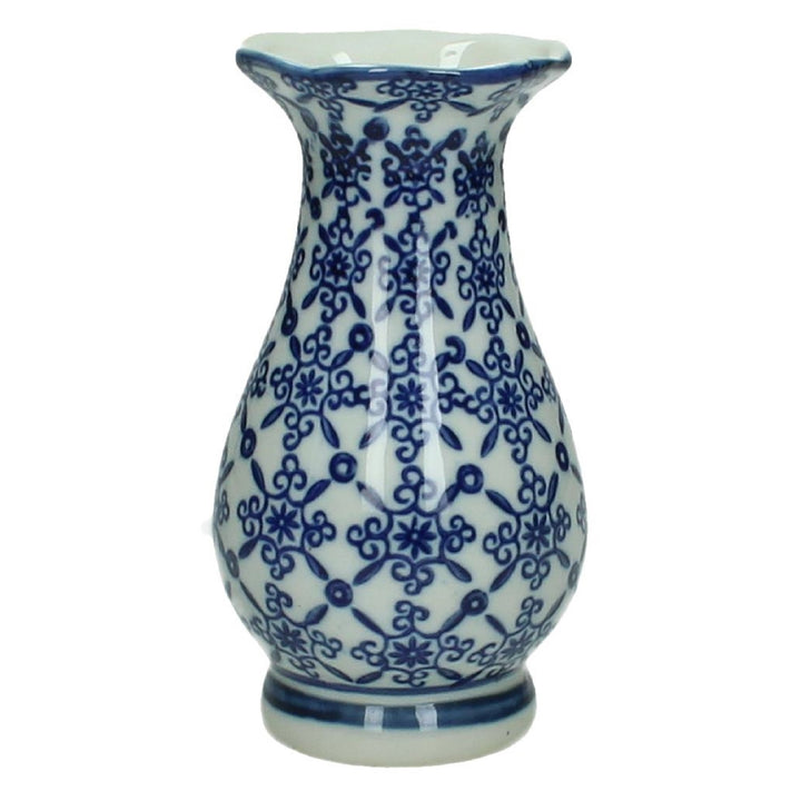 Chinoiserie Bud Vase Blue 2-Vases-LNH Edit