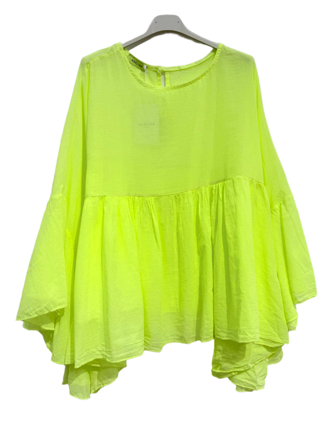 Neon Yellow Voile Blouse