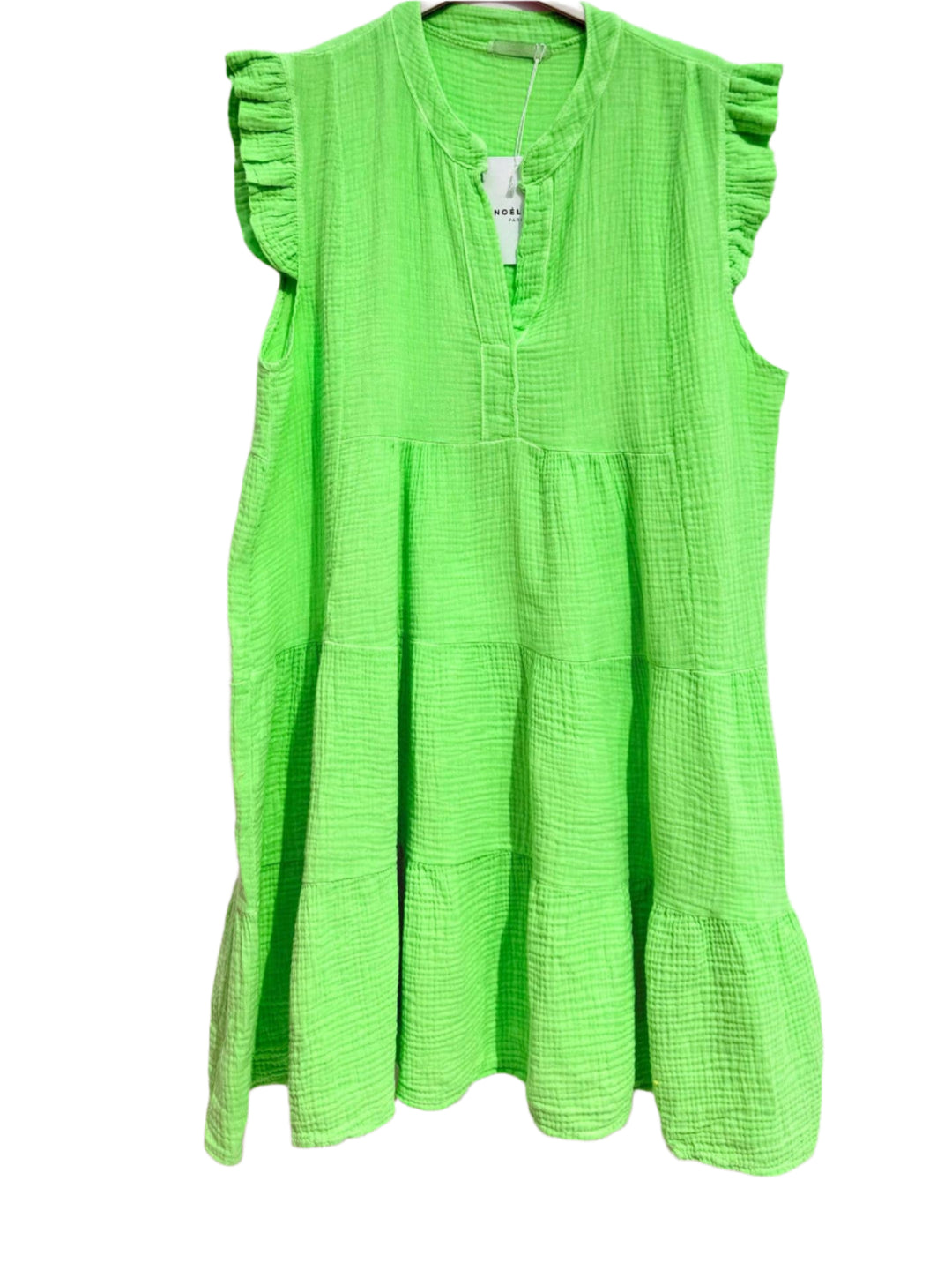 Neon Green Cotton Dress