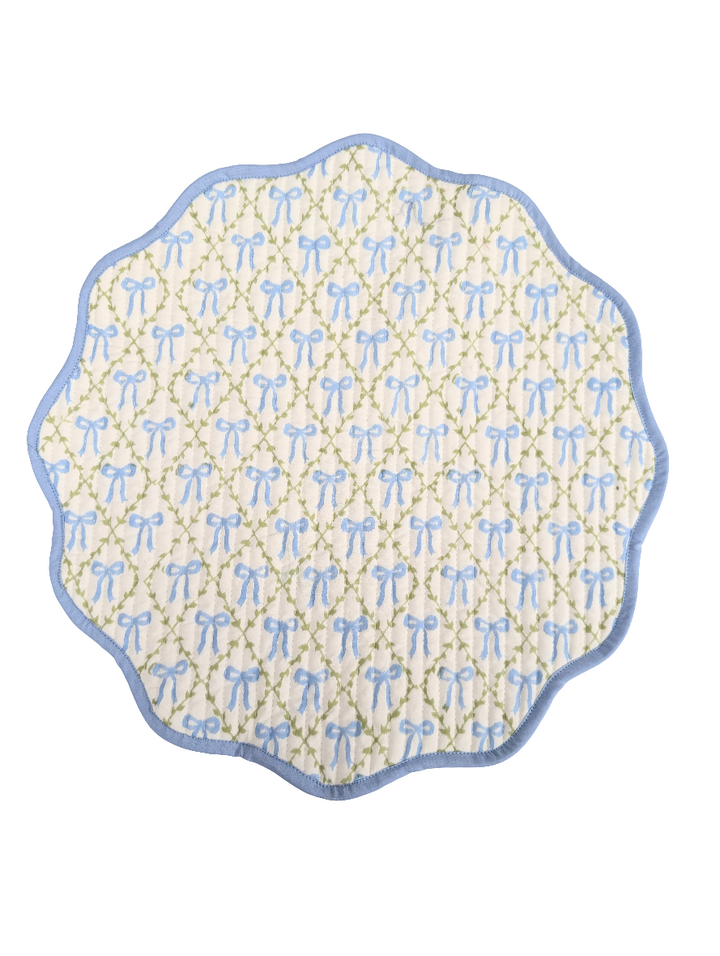 Elizabeth Blue Placemats, Sets of 2-Placemats-LNH Edit
