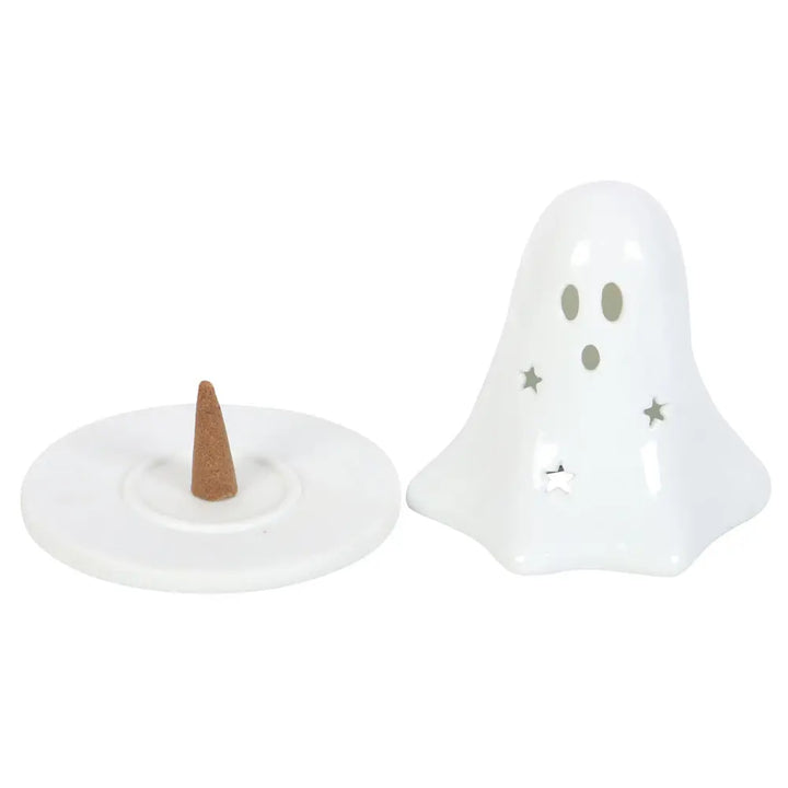 Ghost Halloween Cone incence holder-Seasonal Decorations-LNH Edit