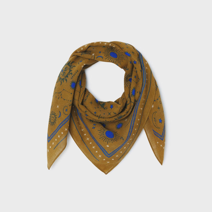100% Wool Scarf Madeleine Olive-scarf-LNH Edit