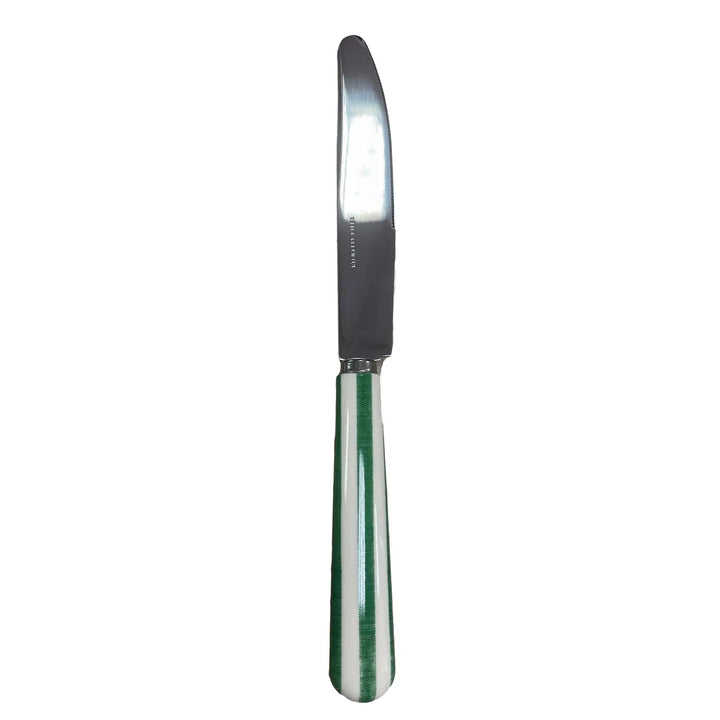 Green Stripe Cutlery, Set of 4 pieces (1 Setting)