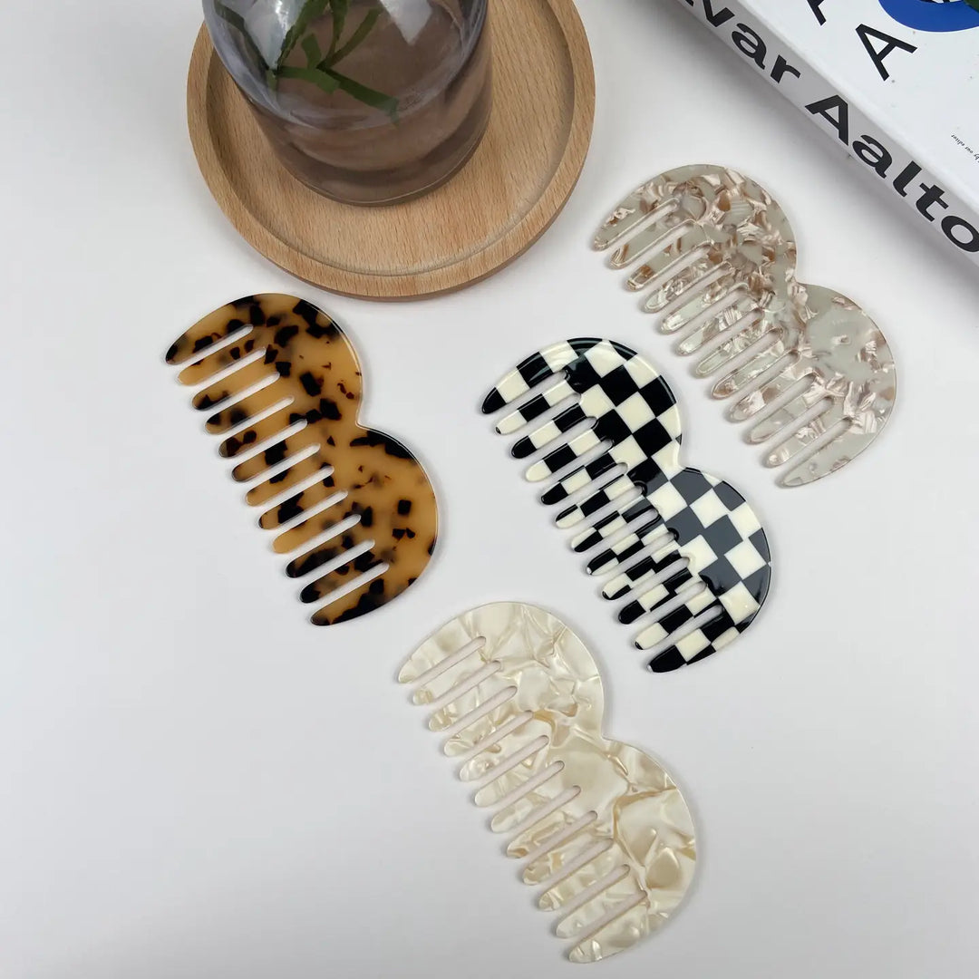 Black & White M Shaped Comb-hair accessories-LNH Edit