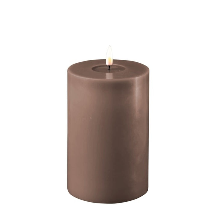 Mocha LED Candle 10 x 15 cm, Sold Individually-LED Candles-LNH Edit
