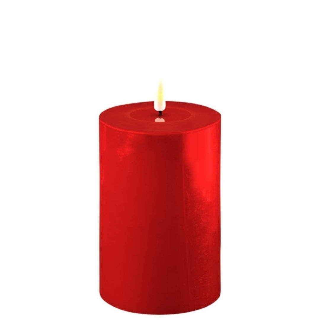 Red  LED Candle 10 x 15 cm, Sold Individually-LED Candles-LNH Edit