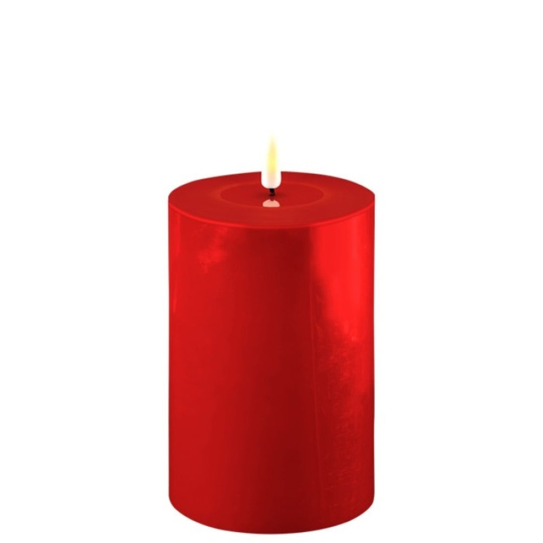 Red LED Candle 10 x 15 cm, Sold Individually-LED Candles-LNH Edit