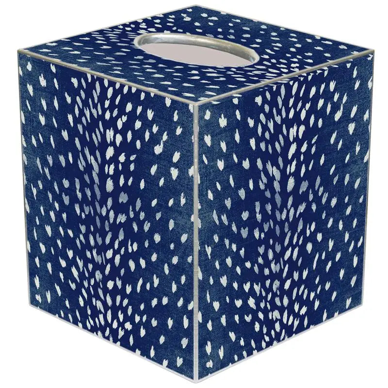 Indigo Antelope Tissue Box Cover-Tissue Boxes-LNH Edit