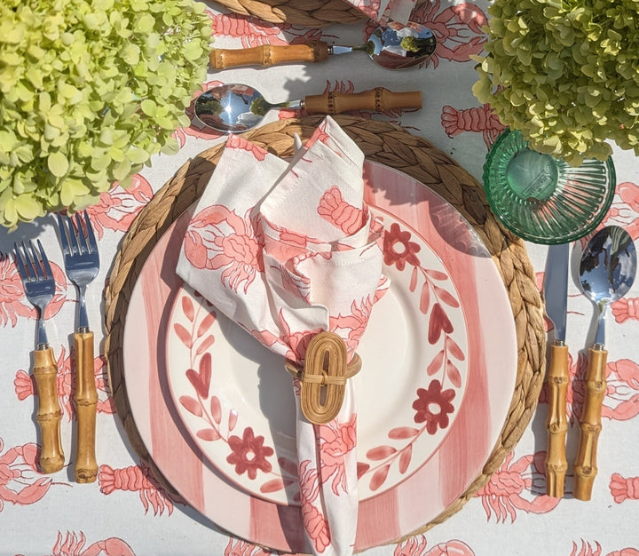 Round Water Hyacinth Placemat-Placemats-LNH Edit