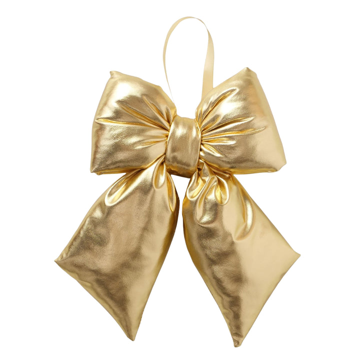 Large metallic gold bow decoration from LNH Edit.