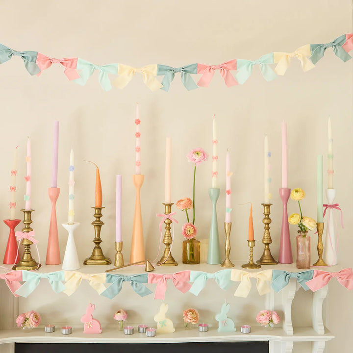 Velvet Bow Garland-Seasonal Decorations-LNH Edit