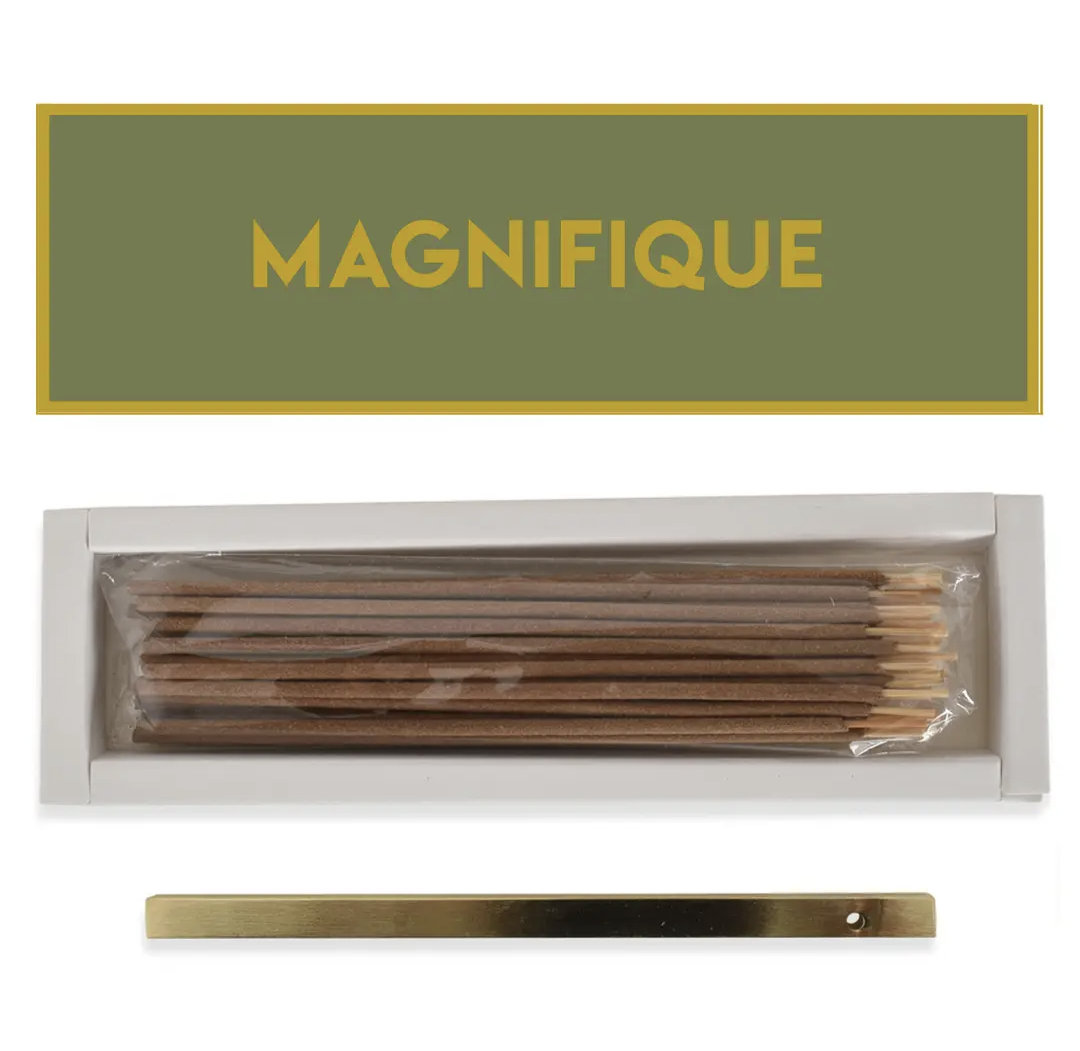 Glam Magnificent mimosa incense sticks with holder